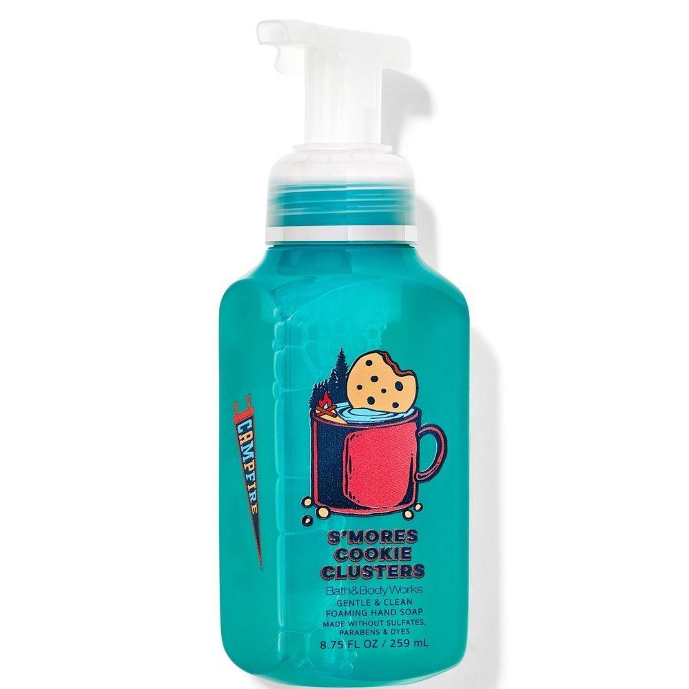 Bath & Body Works S'mores Cookie Clusters Foaming Hand Soap 8oz NEW Rare